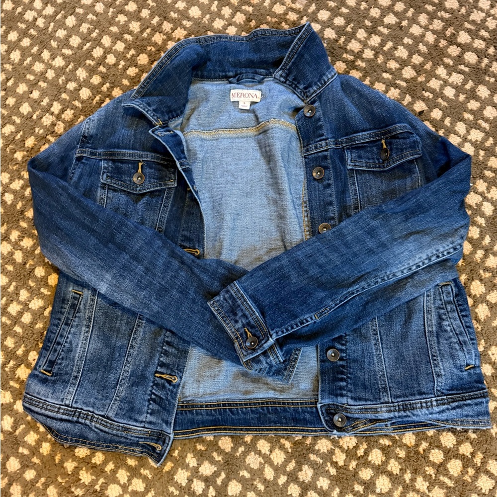 Merona Classic Blue Jean Jacket - Picture 1 of 2